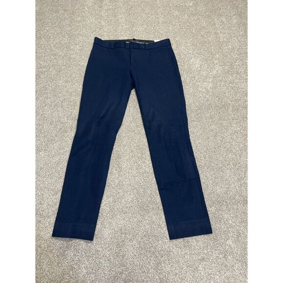 Banana Republic womens Sloan business casual pants sz 2 blue minimalist trouser - Picture 3 of 12